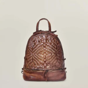 Eclipse – zaino in pelle intrecciata
