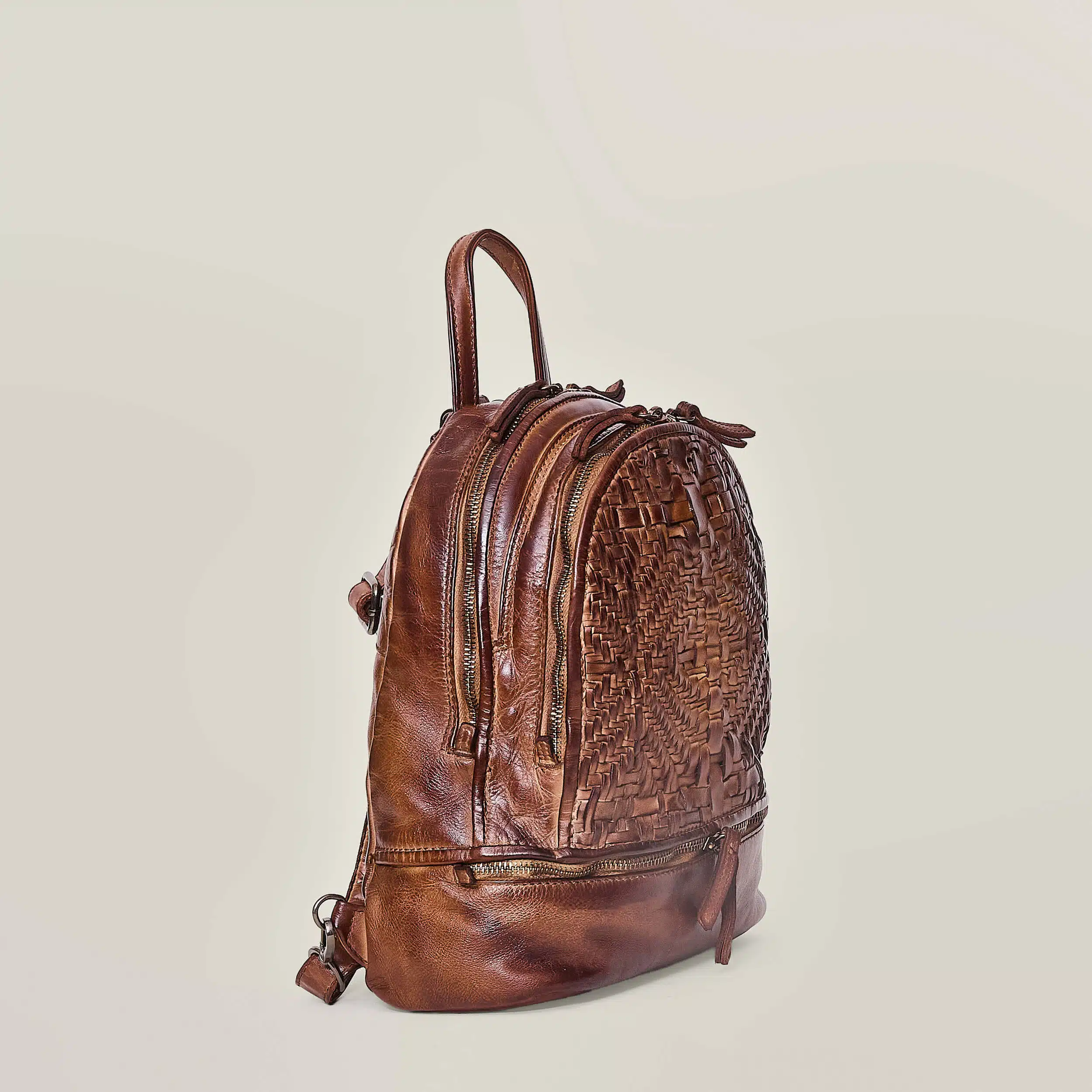 Eclipse – zaino in pelle intrecciata - immagine 2