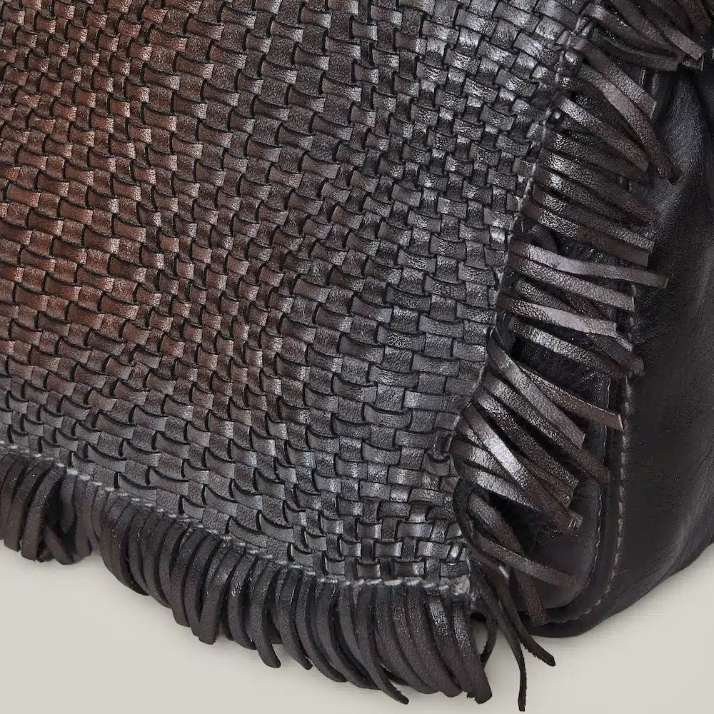 Anfora – Borsa a spalla con patta intrecciata - immagine 4