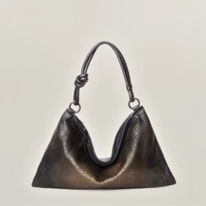 Moon – Borsa a mano con lavorazione “lunette”