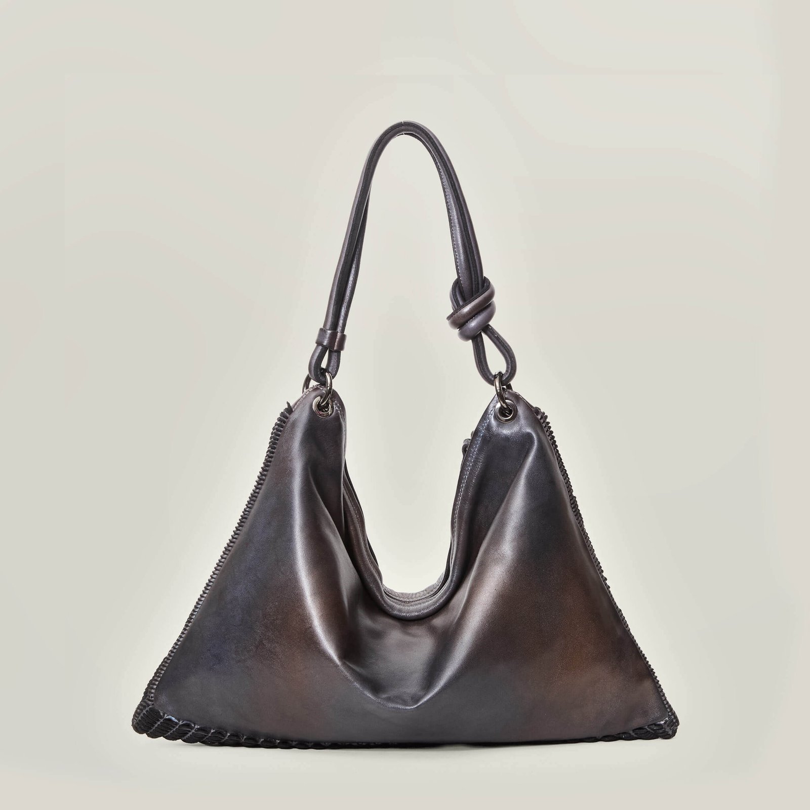 Onda – Borsa a mano con lavorazione “lune” - immagine 3